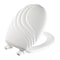 Mayfair Mayfair by Bemis Swirl Round White Enameled Wood Toilet Seat 27EC-000 - alternate 1